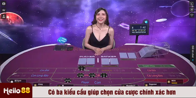 Có ba kiểu cầu giúp chọn cửa cược chính xác hơn