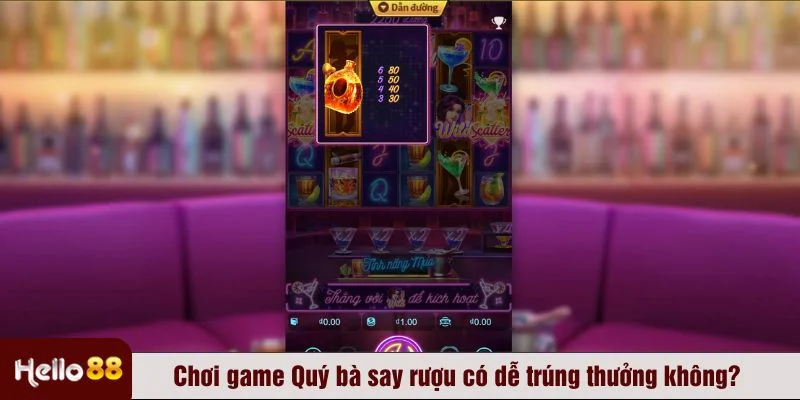 Game slots Quý bà say rượu có cách chơi đơn giản