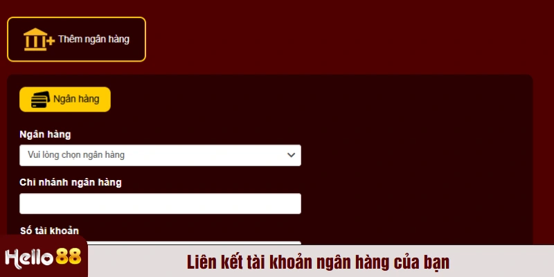 Liên kết tài khoản ngân hàng của bạn