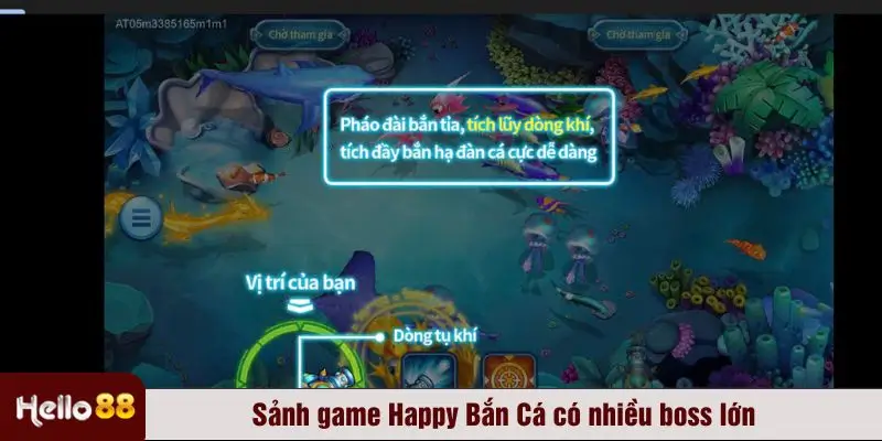Sảnh game có nhiều boss lớn, trả thưởng cao