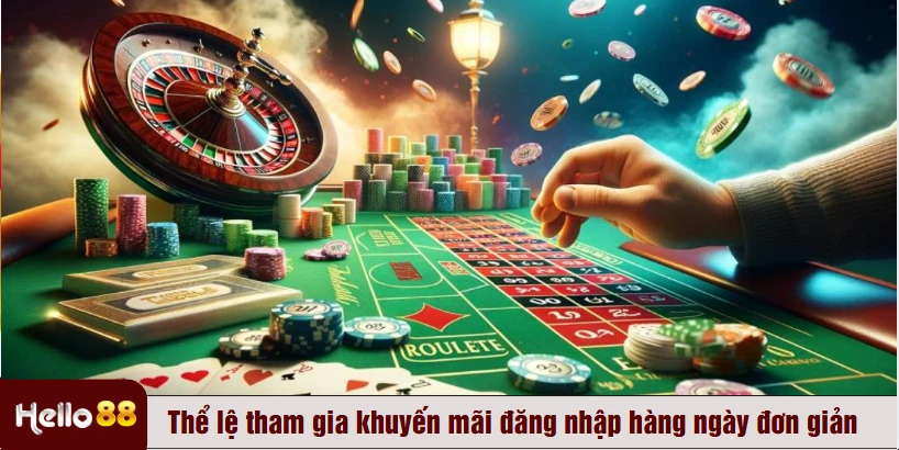 Thể lệ tham gia khuyến mãi đăng nhập hàng ngày đơn giản