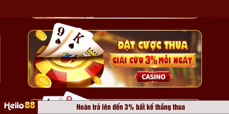 Tiền hoàn trả được phát hàng ngày trong chương trình khuyến mãi hoàn trả